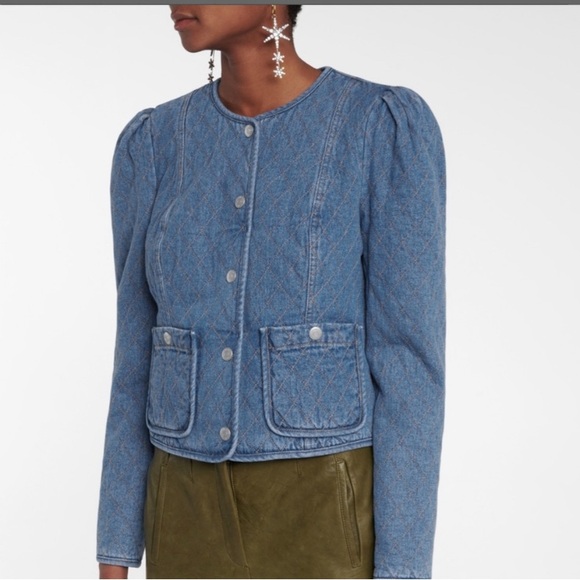 Veronica Beard Quilted Denim Camilla Jacket Size XS - Picture 2 of 15